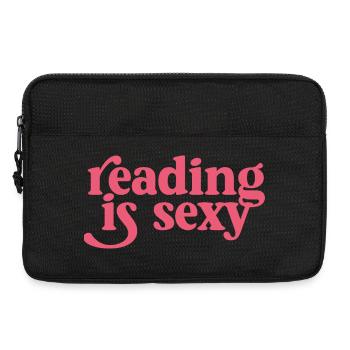 Lesen ist sexy – Retro Typografie - Laptoptasche 13" - Schwarz - Vorne