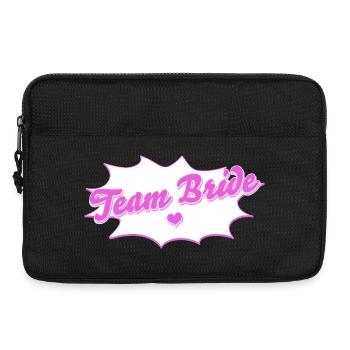 Équipe de mariée de célibataires - Design de soirée de jeune fille - Sacoche pour ordinateur portable 13 pouces - noir - Devant