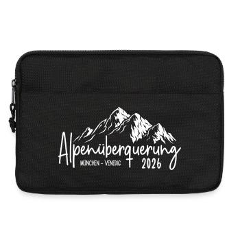 Alpenüberquerung 2026 München Venedig - Laptoptasche 13" - Schwarz - Vorne