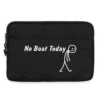 Heute kein Boot Kapitän Geschenk  - Laptoptasche 13" - Schwarz - Vorne
