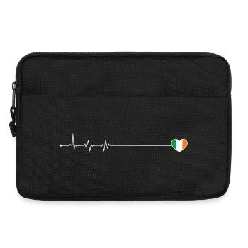 Heartbeat ireland flag - Laptop bag 13" - black - Front