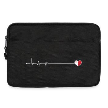Icône Pulse Heartbeat - Sacoche pour ordinateur portable 13 pouces - noir - Devant