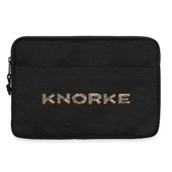 Knorke - Strand mit Muscheln und Schilf - Laptoptasche 13" - Schwarz - Vorne