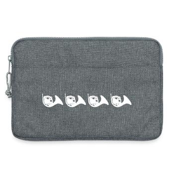 Retro Waldhörner - Laptoptasche 13" - Grau meliert - Vorne