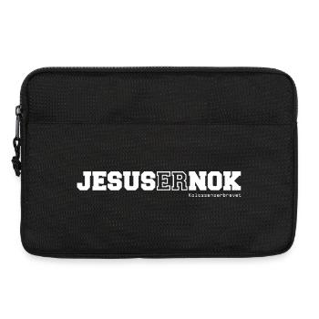 JESUS ER NOK Verset de la Bible danoise - Sacoche pour ordinateur portable 13 pouces - noir - Devant