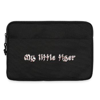 My little Tiger V2, Katzen Sprüche, Besitzer - Laptoptasche 13" - Schwarz - Vorne