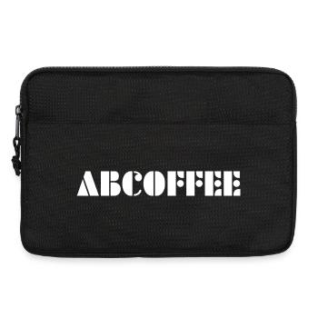 Coffee alphabet - Laptop bag 13" - black - Front