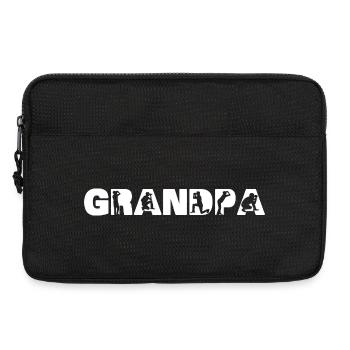 Funny Bird Watching Grandpa Hobby Observer Gift Da - Laptop bag 13" - black - Front