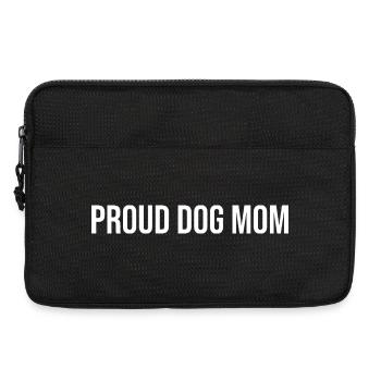 Proud Dog Mom | Dog Lover Gift - Laptop bag 13" - black - Front