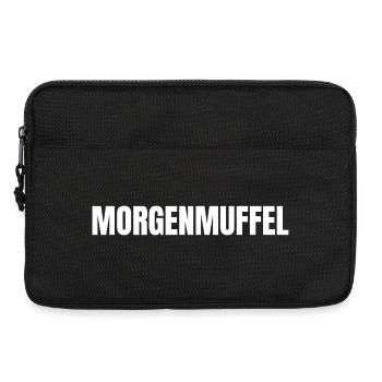 MORGENMUFFEL WEISS - Laptoptasche 13" - Schwarz - Vorne