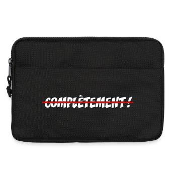 COMPLETELY CRAZY! - offbeat graphic humor - Laptop bag 13" - black - Front