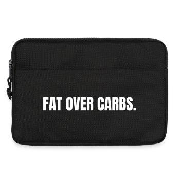 LES GRAISSES PLUTÔT QUE LES GLUCIDES | T-shirt Carnivore | Vie Haute en Graisse - Sacoche pour ordinateur portable 13 pouces - noir - Devant