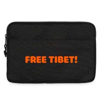 free tibet! - Laptoptasche 13" - Schwarz - Vorne