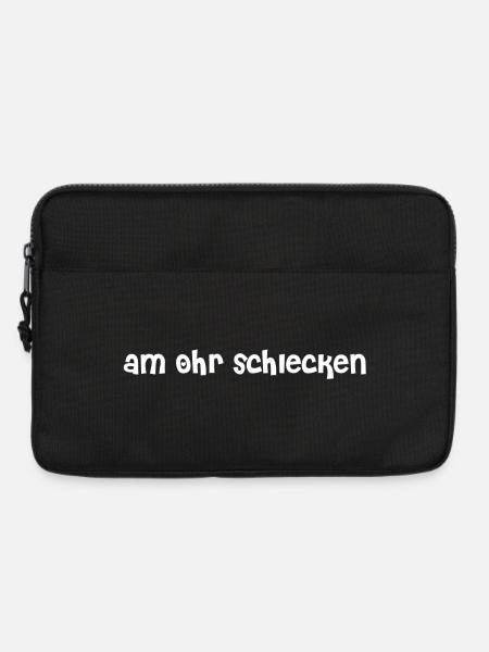 am Ohr schlecken - Laptoptasche 13" - Schwarz