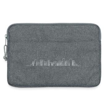 Heartbeat ville skyline - Sacoche pour ordinateur portable 13 pouces - gris chiné - Devant