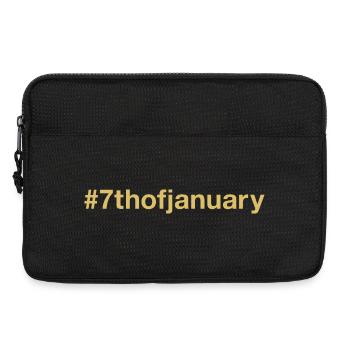 born on January 7 Birthday birthday - Laptop bag 13" - black - Front