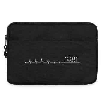 Battement de cœur 1981 - Sacoche pour ordinateur portable 13 pouces - noir - Devant