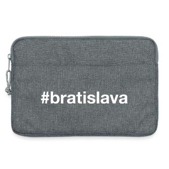 BRATISLAVA Slovakia Slowakei Hashtag - Laptoptasche 13" - Grau meliert - Vorne