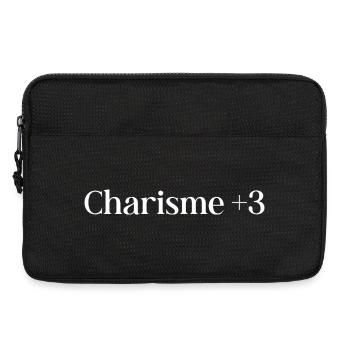 Rollenspiel-Humor, Charisma plus drei - Laptoptasche 13" - Schwarz - Vorne