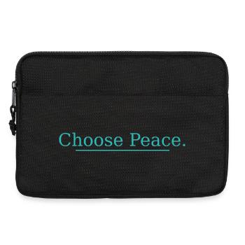 NEW -- Choose Peace – Inspirational Quote Design! - Laptop bag 13" - black - Front