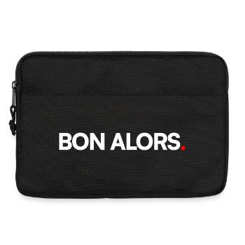 BON ALORS | Expression humour minimaliste - Sacoche pour ordinateur portable 13 pouces - noir - Devant