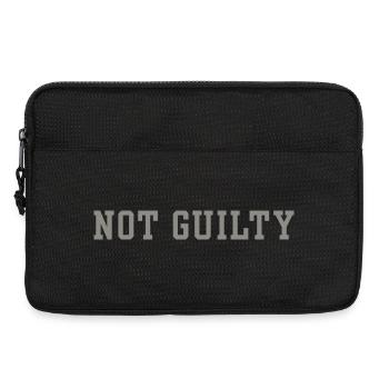 Not Guilty Minimalist Funny Statement Legal Humor - Laptop bag 13" - black - Front