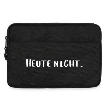 Heute nicht – Lustiges Statement T-Shirt - Laptoptasche 13" - Schwarz - Vorne