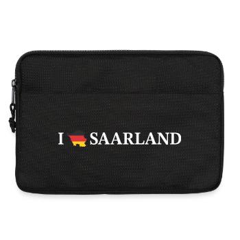 I love Saarland Bundesland Deutschland - Laptoptasche 13" - Schwarz - Vorne