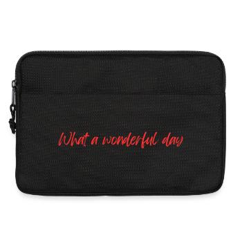 Wonderful day - Laptop bag 13" - black - Front