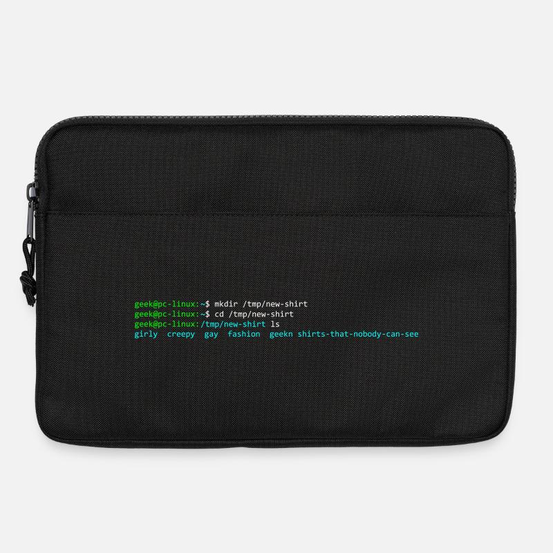 Linux terminal - Laptop bag 13" - black