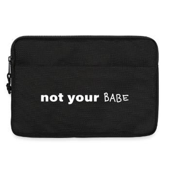 Pas ton bébé. Déclaration minimale - Sacoche pour ordinateur portable 13 pouces - noir - Devant