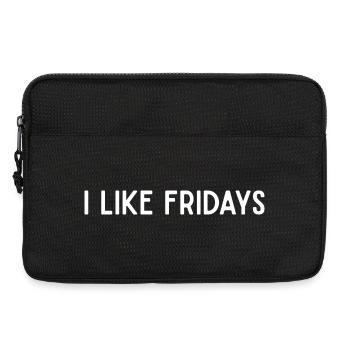I Like Fridays Minimalist Weekend Energy - Laptop bag 13" - black - Front