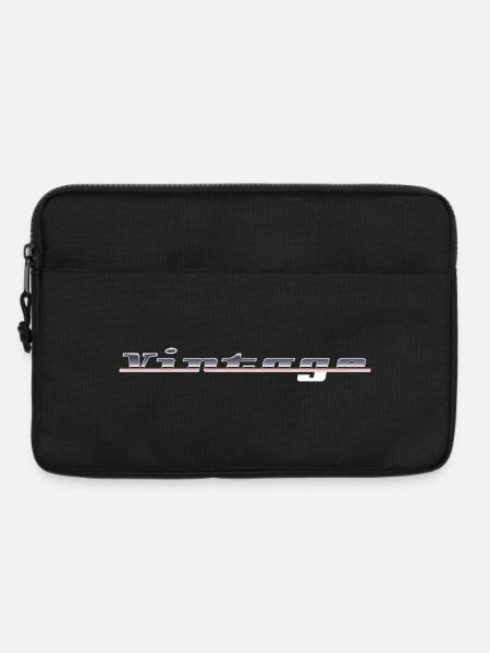 Vintage Lettering - Laptop bag 13" - black
