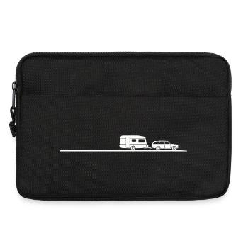 Chemise de camping caravane pour les amateurs de caravanes - Sacoche pour ordinateur portable 13 pouces - noir - Devant