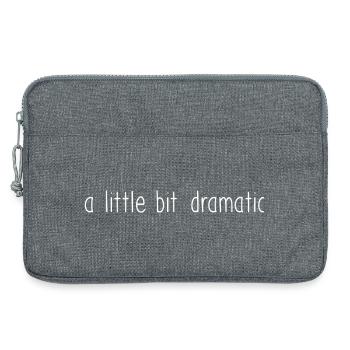 Dramatischer Schriftzug mit weichen Konturen - Laptoptasche 13" - Grau meliert - Vorne