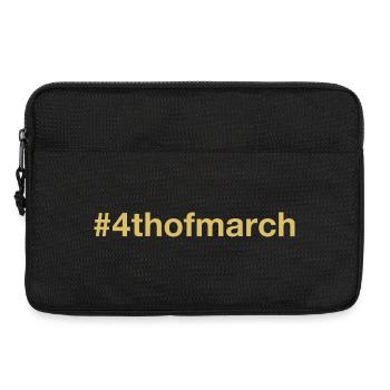 né le 4 mars Anniversaire - Sacoche pour ordinateur portable 13 pouces - noir - Devant