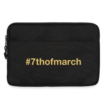 born on March 7 Birthday birthday - Laptop bag 13" - black - Front