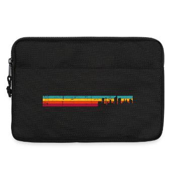 Liverpool skyline rétro - Sacoche pour ordinateur portable 13 pouces - noir - Devant