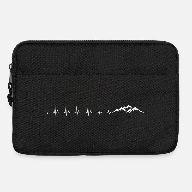 Vom Puls zum Gipfel Bergabenteuer - Laptoptasche 13" - Schwarz