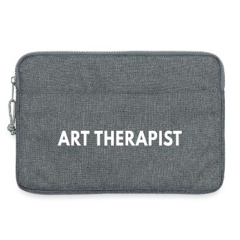 T-shirt art-thérapeute Cadeau créatif pour la santé mentale - Sacoche pour ordinateur portable 13 pouces - gris chiné - Devant