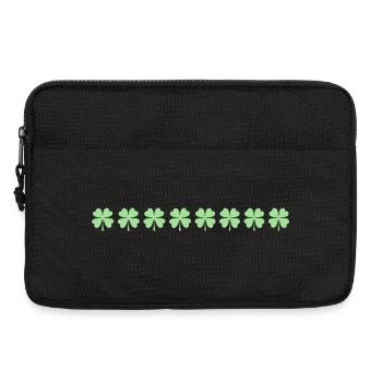 Pastel Clover Row - Laptoptasche 13" - Schwarz - Vorne