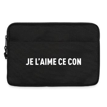 Je L Aime Ce Con T-Shirt Cadeau Humour - Sacoche pour ordinateur portable 13 pouces - noir - Devant