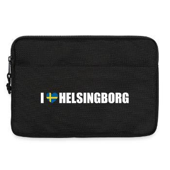 I love Helsingborg Schweden - Laptoptasche 13" - Schwarz - Vorne