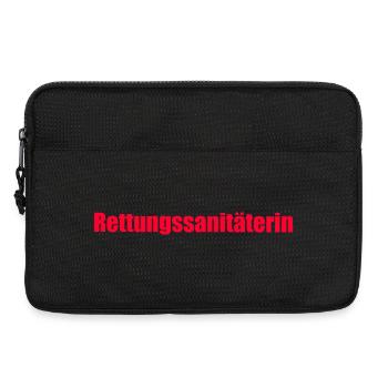 Rettungssanitäterin Schriftzug - Laptoptasche 13" - Schwarz - Vorne
