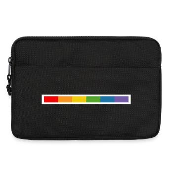 LGBT design white - Laptoptasche 13" - Schwarz - Vorne