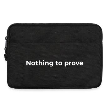 Citation de la liberté | Rien à prouver - White - Sacoche pour ordinateur portable 13 pouces - noir - Devant