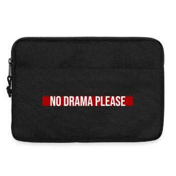 Pas de drame Repose-toi Détends-toi Détends-toi Détends-toi Amuse-toi - Sacoche pour ordinateur portable 13 pouces - noir - Devant