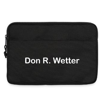 Don R. Wetter - Laptoptasche 13" - Schwarz - Vorne