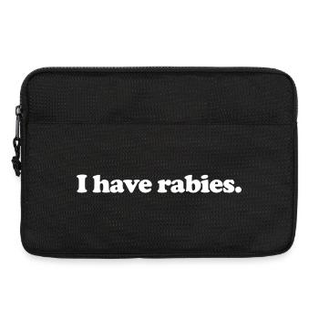 I have rabies - Laptop bag 13" - black - Front