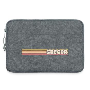 Nom Gregor - Sacoche pour ordinateur portable 13 pouces - gris chiné - Devant